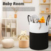 Picture of Artfeel Laundry Basket,Woven Cotton Rope Laundry Hamper,100L for Decorative Storage of Dirty Clothes,Toys and Blankets in Bathroom,Baby Room and Living Room