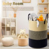 Picture of Artfeel Laundry Basket,Woven Cotton Rope Laundry Hamper,100L for Decorative Storage of Dirty Clothes,Toys and Blankets in Bathroom,Bedroom and Living Room