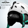 Picture of OutdoorMaster Kelvin Ski Helmet - Snowboard Helmet for Men, Women & Youth (White+Teal,XL)