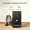 Picture of VOLUAS Cat Dry Food Dispenser with Timer, Automatic Cat Feeders with Desiccant Bag, Programmable Portion Size Control 4 Meals Per Day, 10s Voice Recorder