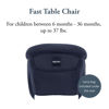 Picture of Inglesina Fast Table Chair, Navy - High Chair for Babies & Toddlers 6-36 Months - Fits Tables 0.8'' to 3.5'' Thick - Collapsible, Portable Design - includes Travel-Friendly Bag - BPA Free