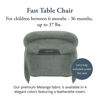 Picture of Inglesina Fast Table Chair, Pine Green Melange - High Chair for Babies & Toddlers 6-36 Months - Fits Tables 0.8'' to 3.5'' Thick - Collapsible, Portable Design - includes Travel Bag - BPA Free