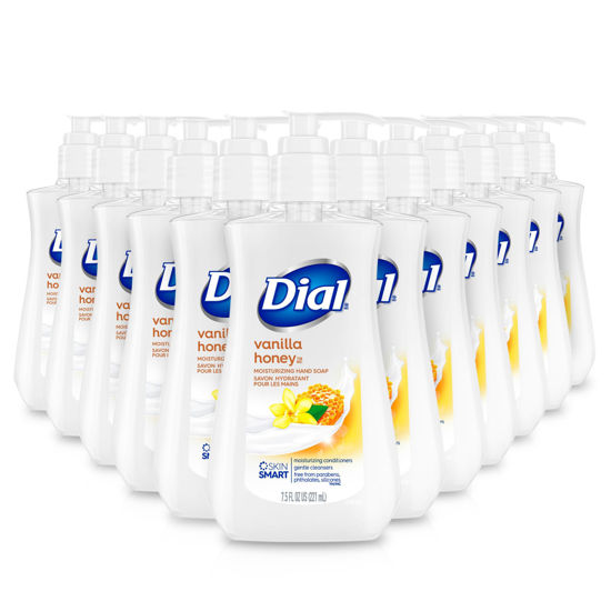 Picture of Dial Liquid Hand Soap, Vanilla Honey, 7.5 fl oz, Pack of 12