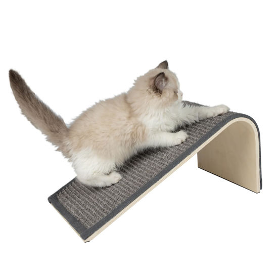 Picture of Best Pet Supplies Catify Sloped Sisal Cat Scratchers for Indoor Cats, Climbing Ramp Fun and Interactive Indoor Play, Supports Natural Pet Behaviors, Heavy Duty - Gray