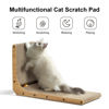 Picture of FUKUMARU Cat Scratcher, 26.8 Inch L Shape Cat Scratch Pad Wall Mounted, Cat Scratching Cardboard with Ball Toy for Indoor Cats, Large Size