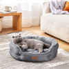 Picture of Bedsure Dog Beds for Small Dogs - Round Cat Beds for Indoor Cats, Washable Pet Bed for Puppy and Kitten with Slip-Resistant Bottom, 25 Inches, Grey