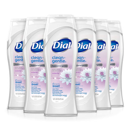 Picture of Dial Body Wash, Healthy & Sensitive Waterlily, 16 fl oz, Pack of 6