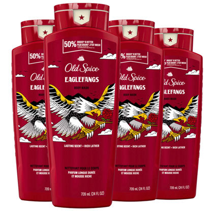 Picture of Old Spice Body Wash for Men, Eaglefangs, Long Lasting Lather, 24 fl oz (Pack of 4)