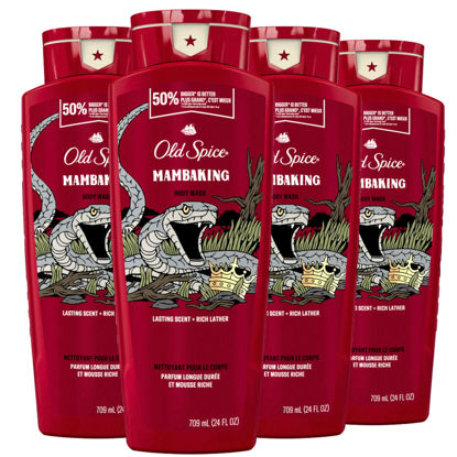 Picture of Old Spice Body Wash for Men, MambaKing, 24 oz (Pack of 4)