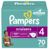 Picture of Pampers Cruisers Diapers - Size 4, 70 Count, Disposable Active Baby Diapers with Custom Stretch