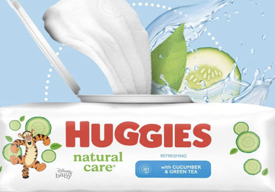 Picture of HUGGIES Refreshing Clean Baby Wipes, Disposable Soft Pack (8-Pack, 448 Sheets Total), Scented, Alcohol-Free, Hypoallergenic, Size 1