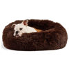 Picture of Orthopedic Dog Beds for Medium Dogs 30 inch Round Calming Pet Beds Machine Washable Faux Fur Doggie Beds for Medium Dogs Chocolate Brown