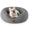 Picture of Bedsure Dog Bed for Medium Dogs - Round Washable Medium Pet Bed, Anti-Slip Donut Fluffy Plush Indoor Fur Cat Bed, 30 inches, Grey