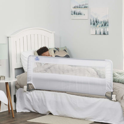 Picture of Regalo Swing Down 54-Inch Extra Long Bed Rail Guard, with Reinforced Anchor Safety System