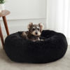 Picture of WESTERN HOME WH Calming Dog Bed & Cat Bed, Anti-Anxiety Donut Dog Cuddler Bed, Warming Cozy Soft Dog Round Bed, Fluffy Faux Fur Plush Dog Cat Cushion Bed for Small Medium Dogs and Cats