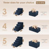 Picture of EHEYCIGA Dog Stairs for Small Dogs 13.5" H, 3-Step Dog Steps for Couch Sofa and Chair, Pet Steps for Small Dogs and Cats, Non-Slip Balanced Dog Indoor Ramp, Navy Blue