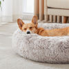 Picture of WESTERN HOME WH Calming Dog & Cat Bed, Anti-Anxiety Donut Cuddler Warming Cozy Soft Round Bed, Fluffy Faux Fur Plush Cushion Bed for Small Medium Dogs and Cats (20"/24"/27"/30")