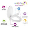 Picture of Mayfair NextStep2 Toilet Seat with Built-In Toddler Potty Training Seat, Slow Close, Easy Clean, Magnetic Removable Kids Seat, ELONGATED, Bone