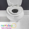 Picture of Mayfair NextStep2 Toilet Seat with Built-In Toddler Potty Training Seat, Slow Close, Easy Clean, Magnetic Removable Kids Seat, ELONGATED, Bone