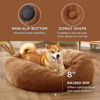 Picture of Bedsure Calming Dog Bed for Medium Dogs - Donut Washable Medium Pet Bed, 30 inches Anti-Slip Round Fluffy Plush Faux Fur Cat Bed, Fits up to 45 lbs Pets, Caramel