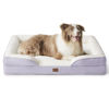 Picture of Bedsure Orthopedic Dog Bed for Large Dogs - Big Washable Dog Sofa Beds Large, Supportive Foam Pet Couch Bed with Removable Washable Cover, Waterproof Lining and Nonskid Bottom, Lavender