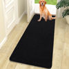 Picture of OLANLY Dog Door Mat for Muddy Paws 70x24, Absorbs Moisture and Dirt, Absorbent Non-Slip Washable Mat, Quick Dry Chenille, Mud Mat for Dogs, Entry Indoor Door Mat for Inside Floor, Black