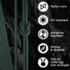 Picture of TECEUM Paracord Type IV 750 lb Dark Emerald Green - 1000 ft 100% Nylon Strong Tactical MIL-SPEC Parachute Cord - Survival Rope Emergency Para Cord 11 Strands Core EDC Camping Hiking Military Gear 022а