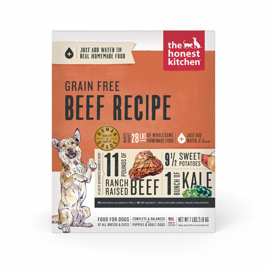 Picture of The Honest Kitchen Dehydrated Grain Free Beef Dog Food, 7 lb Box