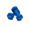 Picture of Amazon Basics Neoprene Coated Hexagon Workout Dumbbell Hand Weight, 4 pound, Set of 2, Blue