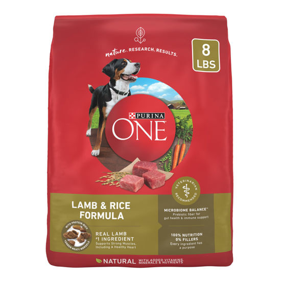 Picture of Purina ONE Dry Dog Food Lamb and Rice Formula - 8 lb. Bag