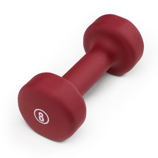 Picture of Marcy Neoprene Dumbbell, Single Piece, 8-lb, Burgundy