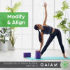 Picture of Gaiam Essentials Yoga Block (Set Of 2) - Supportive Foam Blocks - Soft Non-Slip Surface for Yoga, Pilates, Meditation - Easy-Grip Beveled Edges - Helps with Alignment and Motion - Black