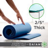 Picture of Gaiam Essentials Thick Yoga Mat Fitness & Exercise Mat with Easy-Cinch Carrier Strap, Pink, 72"L X 24"W X 2/5 Inch Thick