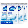 Picture of Dial Antibacterial Bar Soap, Refresh & Renew, White, 4 oz, 32 Bars