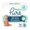 Picture of Pampers Pure Protection Diapers - Size 2, 74 Count, Hypoallergenic Premium Disposable Baby Diapers