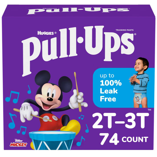 Picture of Pull-Ups Boys' Potty Training Pants, Size 2T-3T Training Underwear (16-34 lbs), 74 Count