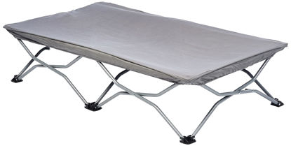 Picture of Regalo My Cot Portable Travel Bed, Includes Fitted Sheet, Grey, 1 Count (Pack of 1)