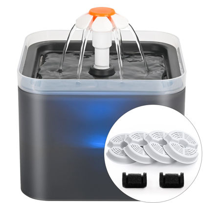 Picture of AONBOY Cat Water Fountain with 6 Filters(Gray)