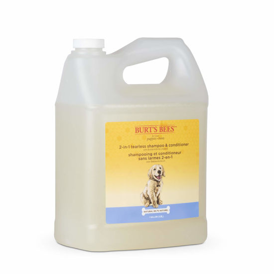 Picture of Burt's Bees for Pets Puppies Tearless 2-in-1 Dog Shampoo - Dog Shampoo for Puppies Soothes and Softens Dog Fur - Naturally Derived Dog Shampoo for All Dogs Puppy Shampoo Gallon Shampoo