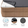 Picture of Bedsure Small Orthopedic Dog Bed - Washable Bolster Dog Sofa Beds for Small Dogs, Supportive Foam Pet Couch Bed with Removable Washable Cover, Waterproof Lining and Nonskid Bottom Couch, Brown Checks