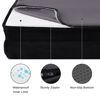 Picture of Bedsure Small Orthopedic Dog Bed - Calming Dog Sofa Beds for Small Dogs with Luxurious Short Plush, Pet Couch Bed with Removable Washable Cover, Waterproof Lining and Nonskid Bottom Couch, Black