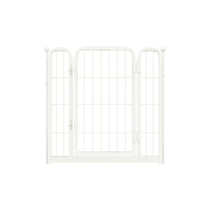 Picture of FXW Dog Playpen Designed for Indoor Use, 1 Add-on Gate, 24" Height for Puppy and Small Dogs│Patent Pending