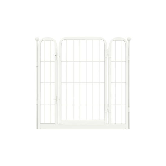 Picture of FXW Dog Playpen Designed for Indoor Use, 1 Add-on Gate, 24" Height for Puppy and Small Dogs│Patent Pending