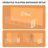 Picture of FXW Dog Playpen Designed for Indoor Use, 1 Add-on Gate, 24" Height for Puppy and Small Dogs│Patent Pending