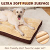 Picture of Dog Crate Bed Waterproof Deluxe Plush Dog Beds with Removable Washable Cover Anti-Slip Bottom Pet Sleeping Mattress for Large, Medium, Jumbo, Small Dogs, 41 x 27 inch, Brown