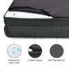 Picture of Bedsure Small Orthopedic Dog Bed - Washable Bolster Dog Sofa Beds for Small Dogs, Supportive Foam Pet Couch Bed with Removable Washable Cover, Waterproof Lining and Nonskid Bottom Couch, Dark Grey