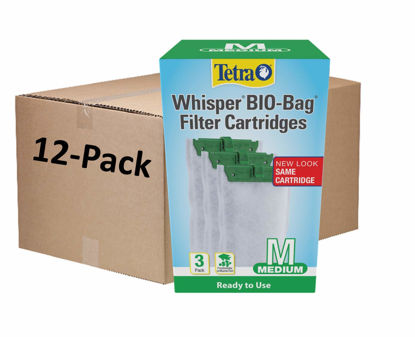 Picture of Tetra Whisper Bio-Bag Filter Cartridges for Aquariums, Medium Cartidge, 3 Cartridges per Pack (Pack of 12), 36 Count