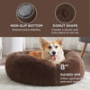 Picture of Bedsure Calming Dog Bed for Medium Dogs - Donut Washable Medium Pet Bed, 30 inches Anti-Slip Round Fluffy Plush Faux Fur Cat Bed, Fits up to 45 lbs Pets, Coffee