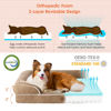 Picture of EHEYCIGA Orthopedic Dog Beds for Large Dogs, Waterproof Memory Foam Large Dog Bed with Sides, Non-Slip Bottom and Egg-Crate Foam Large Dog Couch Bed with Washable Removable Cover, Camel