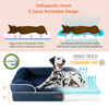 Picture of EHEYCIGA Orthopedic Dog Beds for Large Dogs, Waterproof Memory Foam Large Dog Bed with Sides, Non-Slip Bottom and Egg-Crate Foam Large Dog Couch Bed with Washable Removable Cover, Navy